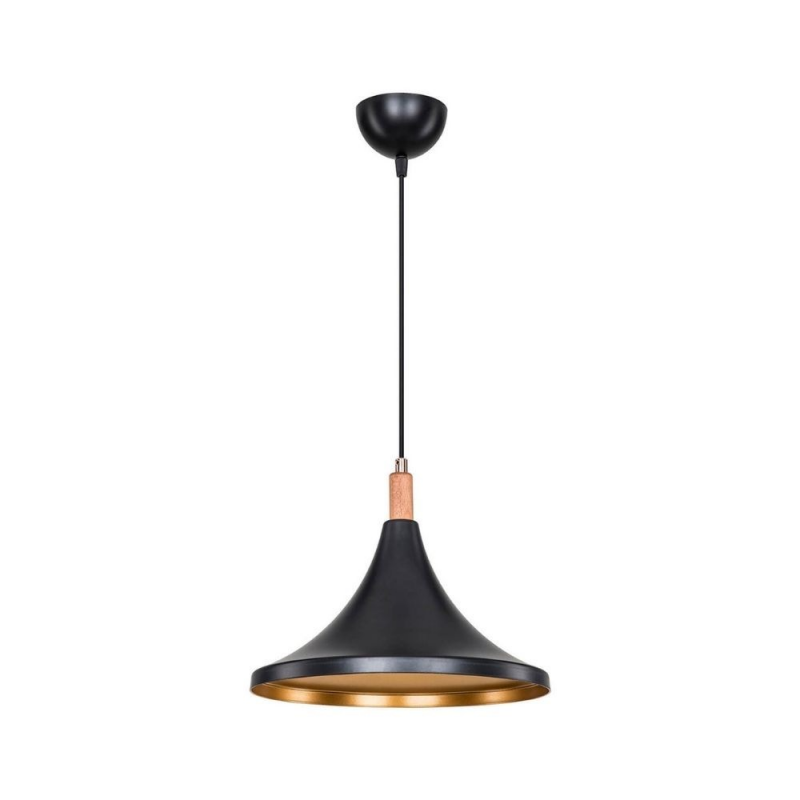Lampada a sospensione Kano nero oro ASZ1564