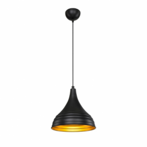 Zoom Lampada a sospensione Leda ASZ1338 in metallo nero
