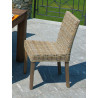 Set due sedie Moia Lisbona grey kubu giardino eleganti robuste