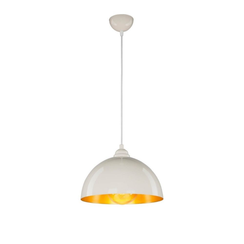 Lampada a sospensione Topak ASZ0948 in metallo bianco