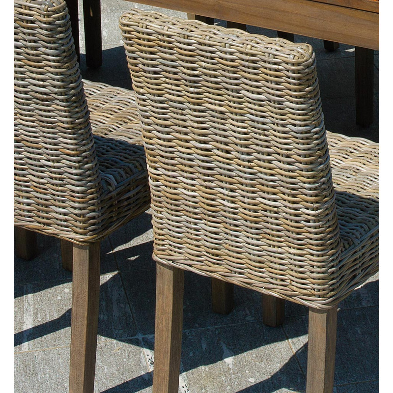 Set due sedie Moia Lisbona grey kubu giardino eleganti robuste