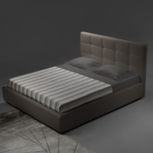 Zoom Letto singolo con contenitore Napoli tortora