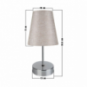 Lampada da tavolo Estelya AZ1068 cromo beige