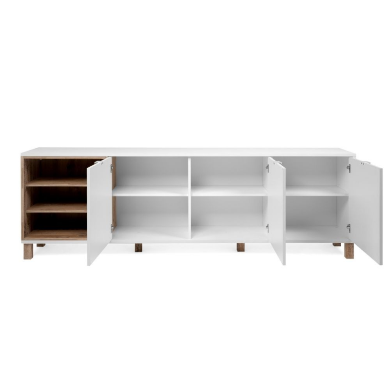 Madia Menorca 57A 3 ante bianco rovere 200x35x64,5