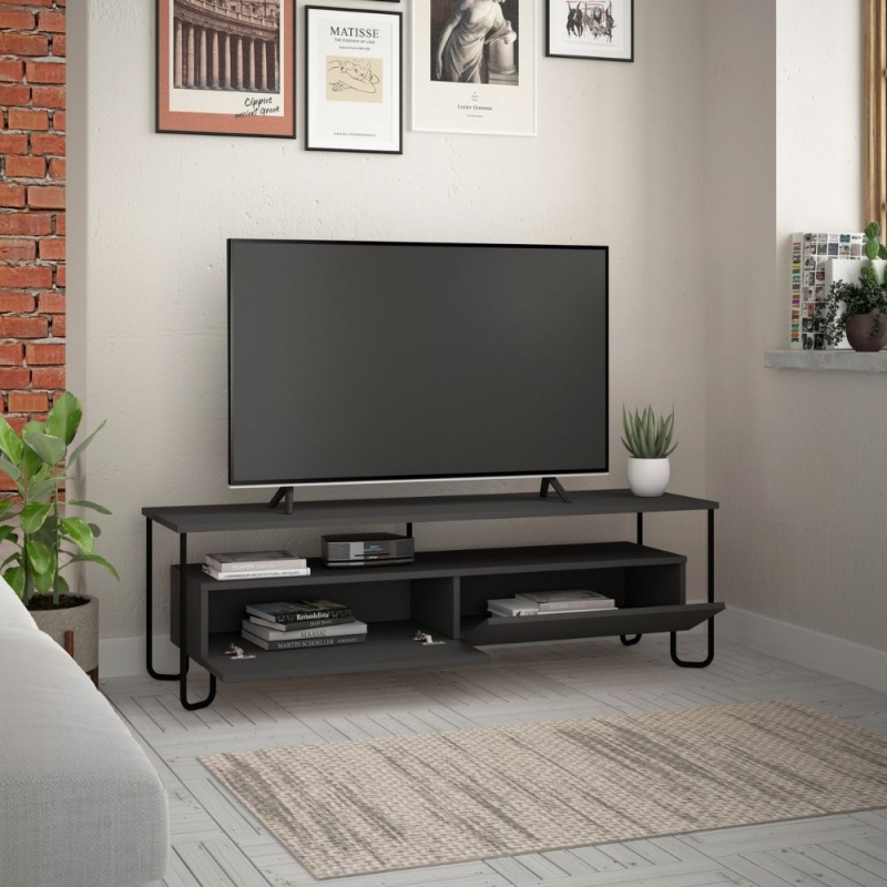 Porta Tv Cornea due ante antracite