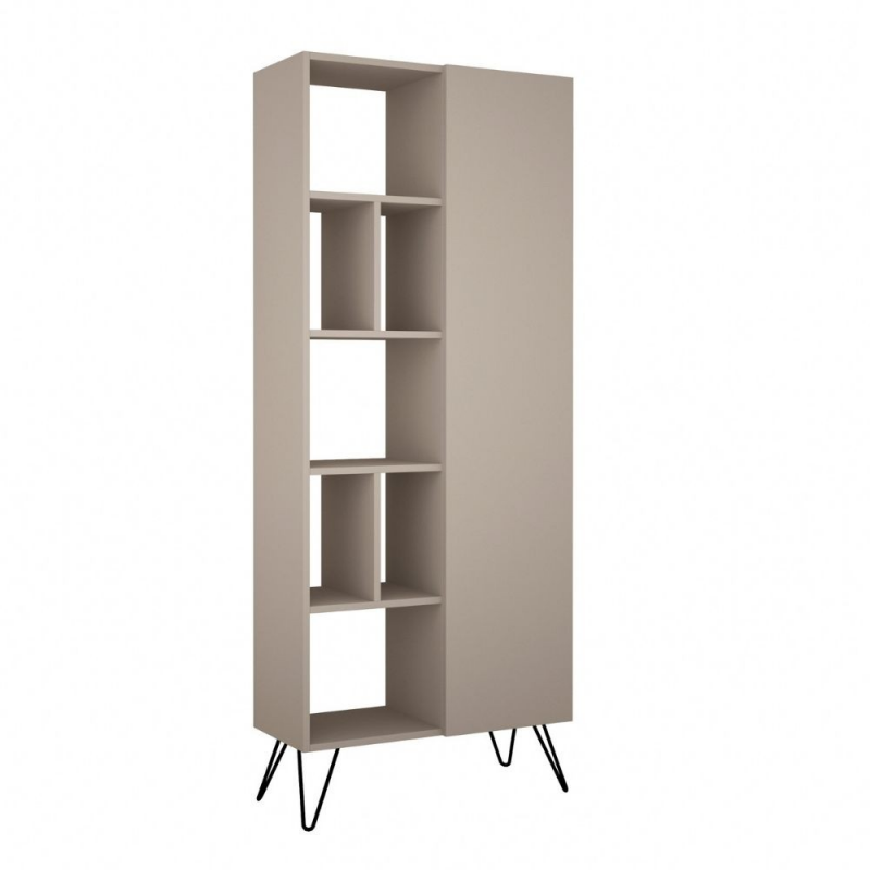 Libreria Jedda tortora con anta 80,6x191