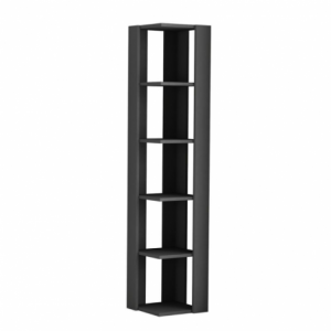 Zoom Libreria angolare Nati antracite 5 ripiani