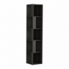 Libreria angolare Piano antracite 5 ripiani 31,4x31,4x158,9