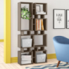 Libreria bifacciale Rail tortora 79x166,5
