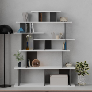 Zoom Libreria design Apollon bianco antracite