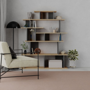 Zoom Libreria design Apollon rovere e antracite