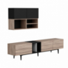 Parete attrezzata Diany 195 rovere antracite