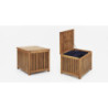 Set da Esterno Istanbul Stones 90x146-200cm - Tavolo Allungabile e Sedie