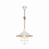 Lampada da soffitto Bulut ASZ0631 metallo bianco e corda iuta