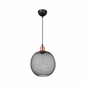 Zoom Lampada a sospensione metallo traforato nero Belin MDL4320