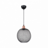 Lampada a sospensione metallo traforato nero Belin MDL4320