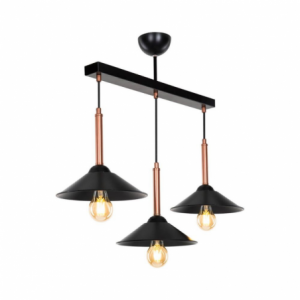 Zoom Lampada a sospensione Mandarin MDL4221 con paralumi metallo nero