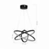Lampada a sospensione Costana tre cerchi Led MDL4236