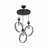 Lampada a sospensione Esin con tre portalampade a cerchio MDL4423