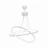 Lampada a sospensione Muso due anelli bianchi Led MDL4438