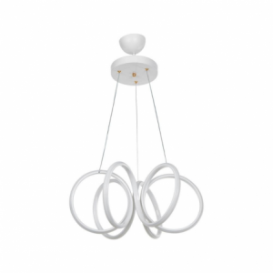 Lampada a sospensione LED Ilya forma spirale bianca MDL4439