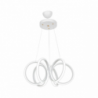Lampada a sospensione LED Ilya forma spirale bianca MDL4439