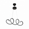 Lampada a sospensione LED Afra forma spirale nera MDL4441