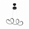 Lampada a sospensione LED Afra forma spirale nera MDL4441