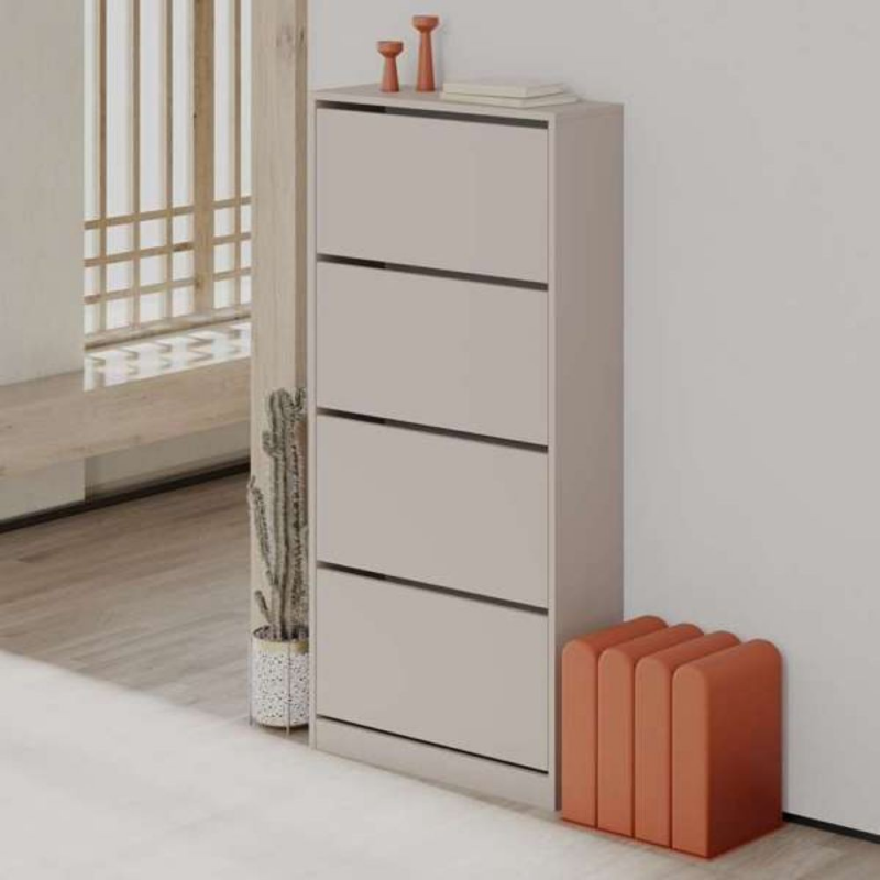 Scarpiera SHC540MOCHA quattro ante a ribalta light mocha