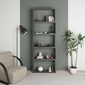 Zoom Libreria Wish estensibile angolare antracite 200h