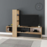 Mobile porta TV Troya rovere antracite con anta a ribalta