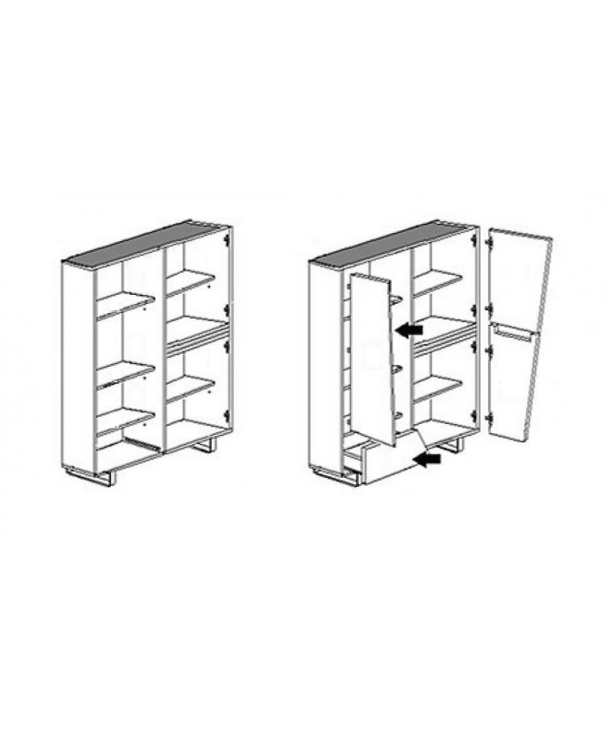 Mobile bar Cooper Made in Italy con luci