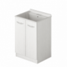 Laundry lavatoio due ante 61x50x86 bianco frassinato