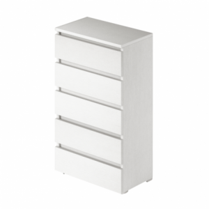 Zoom Cassettiera bianco frassinato 5 cassetti 75x40x127H