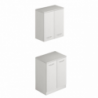 Laundry mobile bagno due ante 71x50x85,5 bianco frassinato