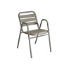 Set 2 Sedie Calipso Moia alluminio tortora esterno resistente