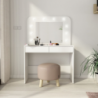 Toilette 1780 con specchio luci e cassetti bianco
