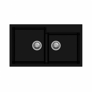 Tip Toe N200 Lavello 2 vasche nero