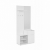 Mobile ingresso Image41B bianco con specchio