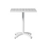 Tavolo Calipso Moia alluminio piano doghe bianco esterno