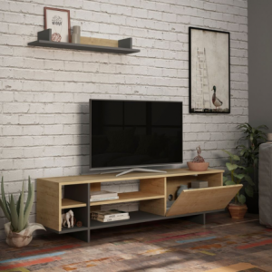Zoom Mobile porta TV Stockton rovere antracite