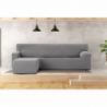 Copridivano Troya elastico penisola sinistra grigio bracciolo corto 250/310