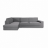 Copridivano Jaz angolare sinistro grigio 350-500