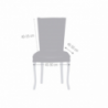 Coprisedia Troya beige CONFEZIONE DA 2 PEZZI
