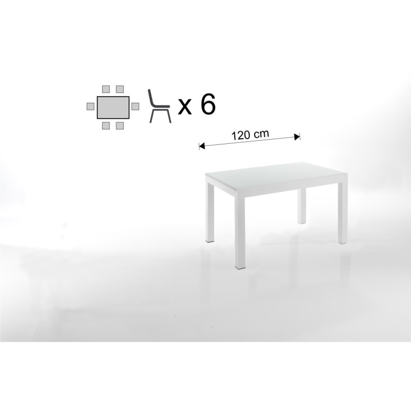 Tavolo Allungabile Long - White L128 H16 P90 Cm