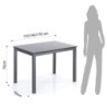 Tavolo Allungabile Fast Grey L118 H11 P78 Cm