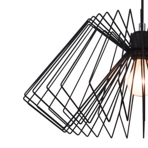 Zoom Lampadario "Cage" L52 P52 H30 Cm