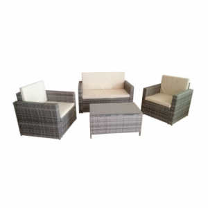 Zoom Salotto da giardino WRS066G rattan grigio WRS066G