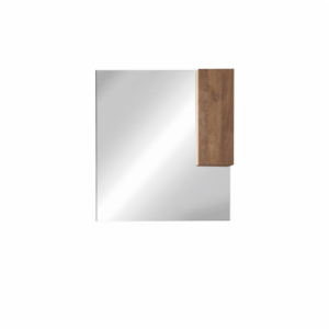 Zoom Specchio bagno con pensile Salemi 80x110h e lampada LED rovere mercure