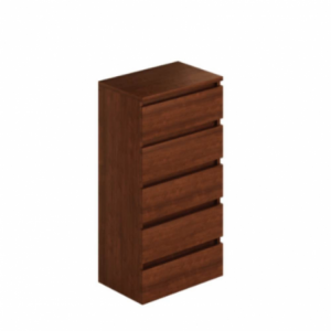 Cassettiera noce antico 5 cassetti 47x40x127H